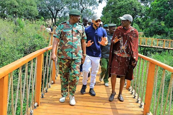 During the grand opening of Ritz-Carlton