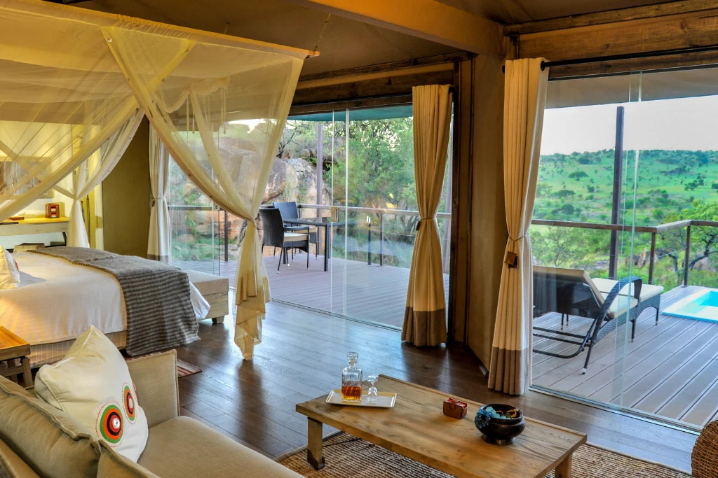 Lemala Kuria Hills Lodge Luxury Bed Room