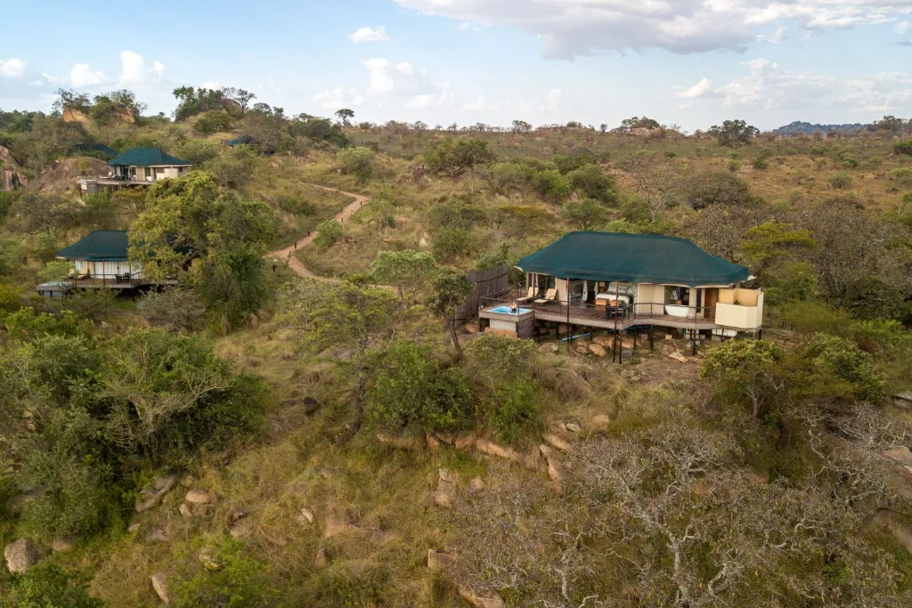 Lemala Kuria Hills Lodge Aerial View