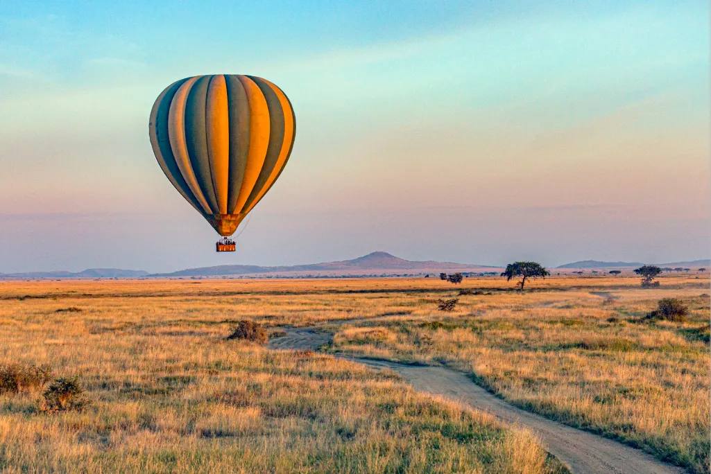 Hot Air Balloon Over the Serengeti